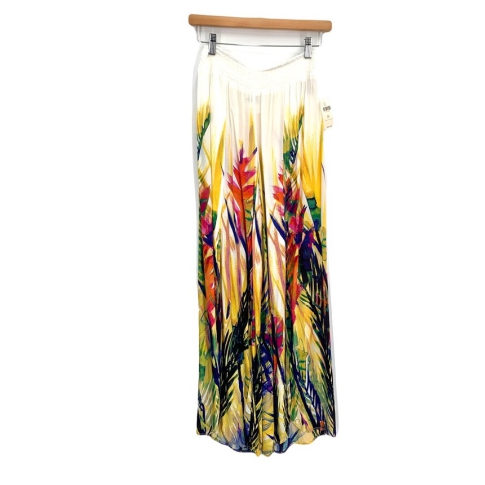 Anthropologie Pull on Water Garden Brushstroke Beach Pants Size XS NWT - Picture 2 of 6